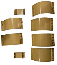  LEGO Tan Curved Wall Panels Decorated Stickered Parts Lot