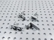 LEGO Lot of 4 Light Bluish Gray 1x1-1x2 Inverted Brackets BC