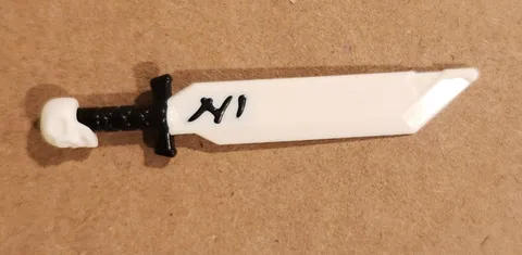 LEGO Ninjago Sword - White Skull Pommel & Blade (Ivory Blade of Deliverance)