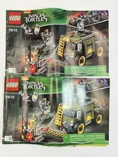 LEGO Ninja Turtles #79115 Turtle Van Takedown Instruction Manuals #1 & #2 2014
