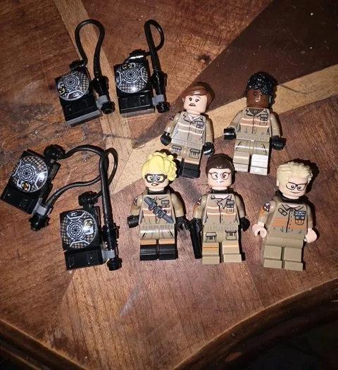 Lot Of 5 LEGO Ghostbusters Minifigure Ecto-1 & 2 Ghostbusters Reboot 2016 old 