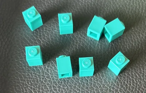 LEGO 1x1 Brick Part 3005 Lot of 8 Dark Turquoise Replacement PIeces