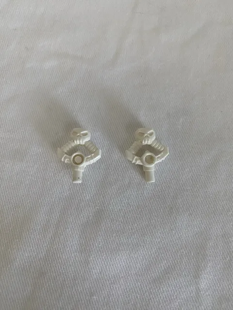 LEGO Minifigure Skull Hilt DOUBLE ENDED White NINJAGO Weapon Dual Battle Club