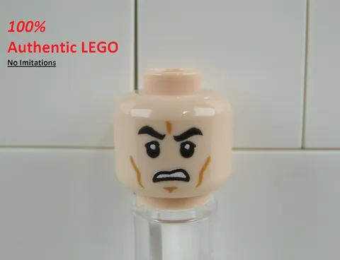 LEGO NEW Light Flesh Angry Clone Head (1x) 6021888 Minifigure Part 12817