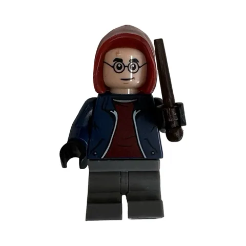 Lego Harry Potter minifig, red hoodie & wand, 76418 advent calendar 2023, HP458