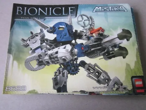 Lego Building Instructions Instruction Bionicle 8688 Mistika Toa Gali
