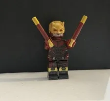 LEGO Daredevil minifigure custom pad printed