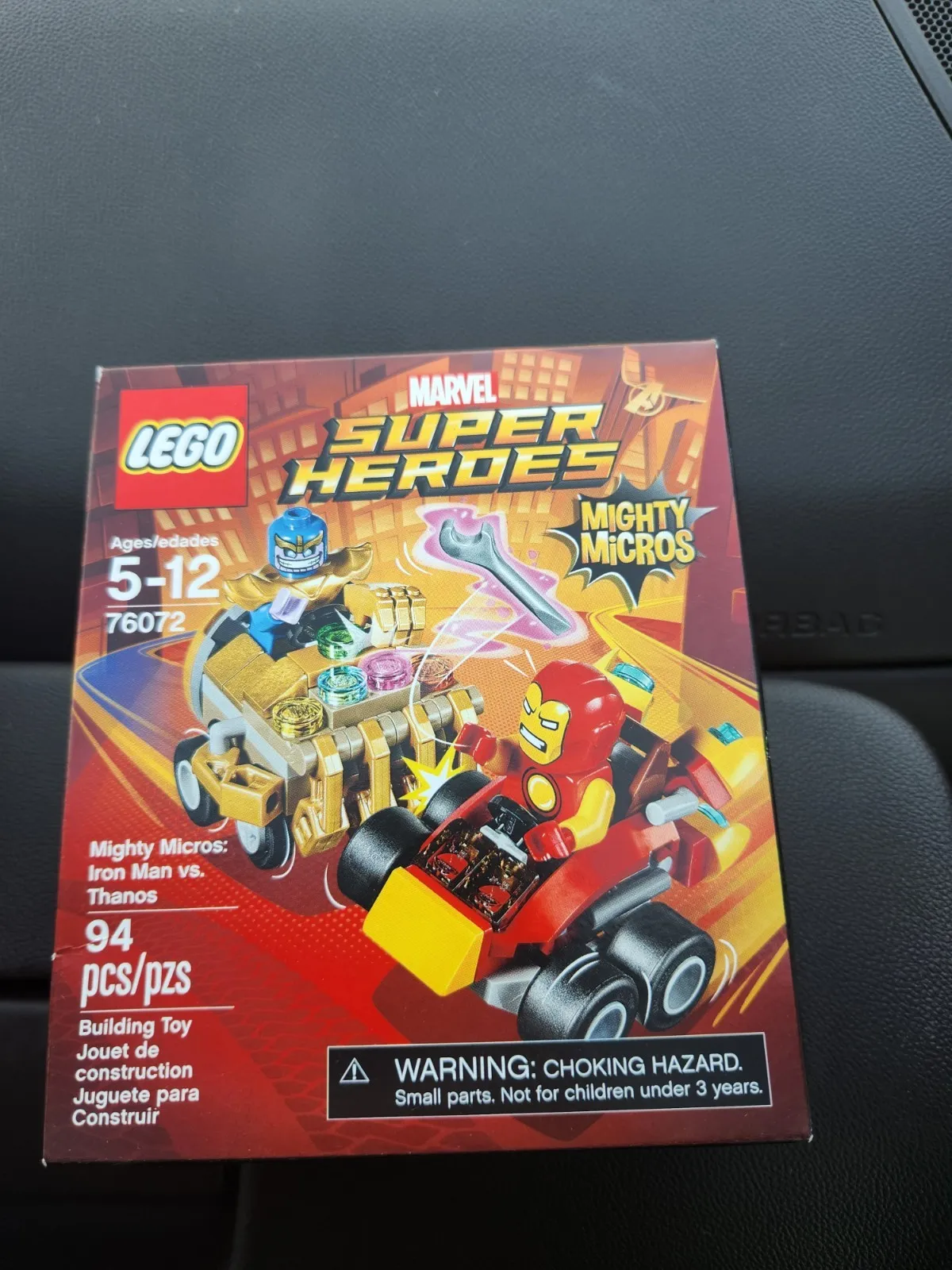 LEGO Marvel Mighty Micros Iron Man vs Thanos 76072 Complete Set 94 pcs Ages 5-12