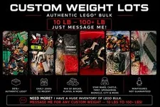 LEGO Bulk Lot 10–100+ lbs | Custom Weight | Choose Your Bin | Authentic LEGO