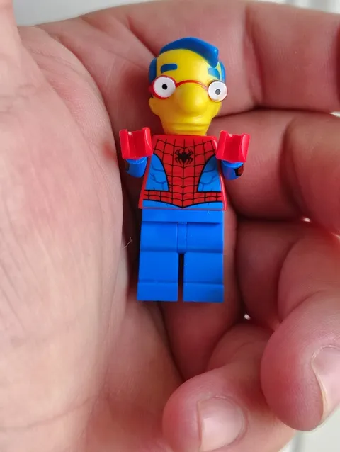Lego Milhouse Van Spiderman Minifigure Collectible Simpsons Series 1 CMF MOC