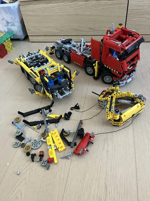 LEGO Technic Crane Truck and Mobile Crane Lot