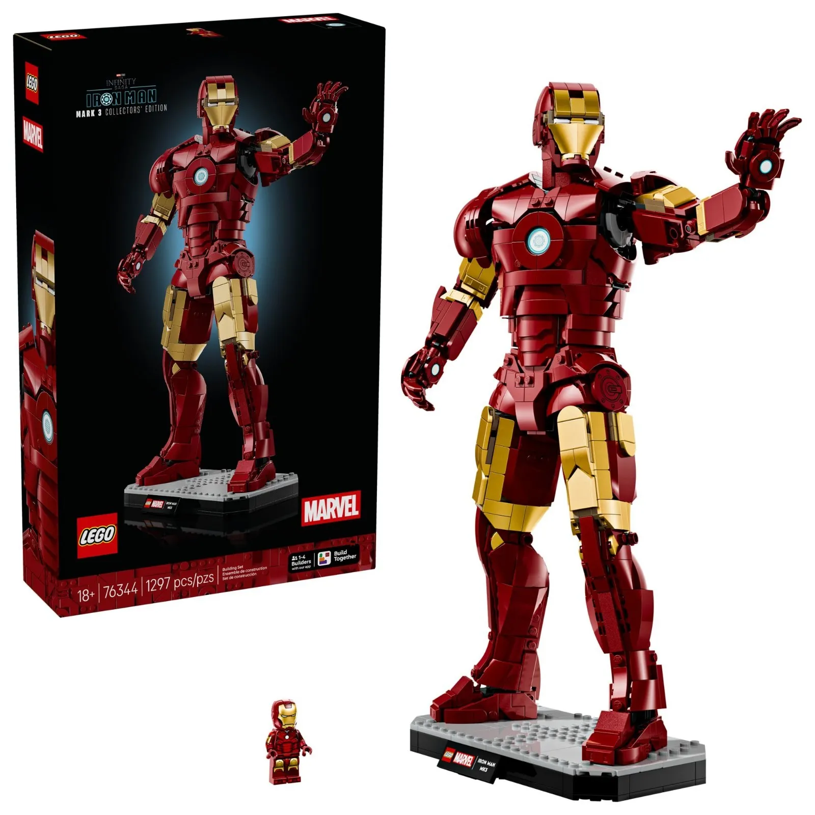 New In The Box ! LEGO  Marvel - Iron Man Mark 3 Collectors Edition #76344