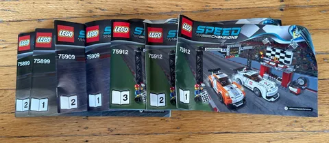 LEGO Speed Champions Instruction Manual Lot – 75899, 75909, 75912