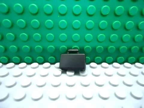 Lego mini figure 1 Black brief case suitcase NEW