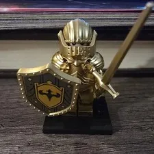*NEW* Gold Knight Heroic Knight Custom Lego Minifigure Castle