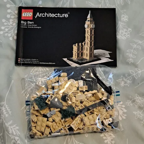 LEGO Architecture Big Ben 21013 Landmark Series 346 pcs RETIRED Without Box