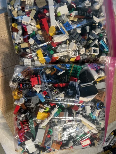 Bulk LEGO LOT 5 pound box of Bricks, parts, Pieces, Accessories Mixed Colors
