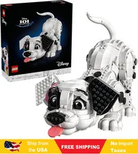 LEGO Disney 101 Dalmatians Puppy Building Set for Adults - Collectible DIY Kit 