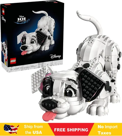LEGO Disney 101 Dalmatians Puppy Building Set for Adults - Collectible DIY Kit 