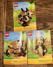 LEGO CREATOR 31019 Kangaroo Bear Monkey 3 Instruction Manuals