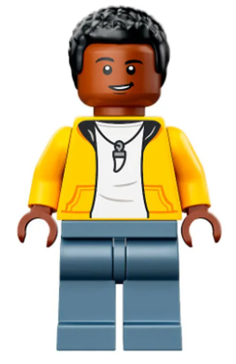 LEGO [No Color/Any Color] Darius Bowman - Yellow Hoodie over White Shirt, Sand B