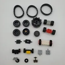 LEGO Lot Wheels Tires Treads & Axles Bulk Technic Vehicle Parts Tank Tracks