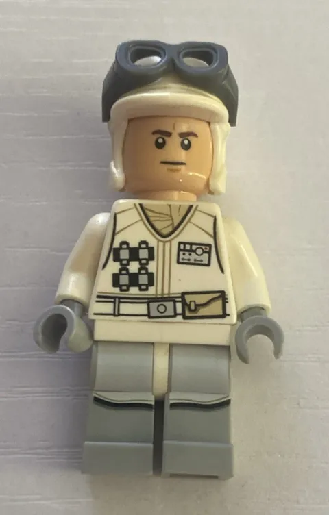 Lego Star Wars Hoth Rebel White Uniform Frown Minifigure SW0708