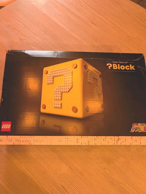 DAMAGED BOX Lego Super Mario 64 Question Mark Block 71395 READ DESCRIPTION 