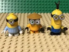 LEGO minions bob, stuart, kevin Minifigures from Set 75551 THE RISE OF GRU