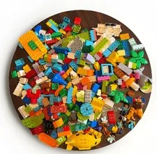 Lot of 289 or Over 7 Lbs Duplo Lego Parts & Pieces From Various Incomplete Sets