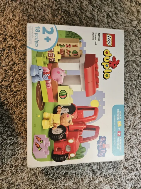 LEGO DUPLO 10468 Tractor and Market Peppa Pig 18pc 2+ Boxed Gift For