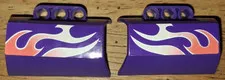 O-1 Lego Lot 2 Dark Purple Panel Engine Block Half 61069 Stickers 8491