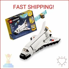LEGO Creator 3 in 1 Space Shuttle Toys - Space Toys Building Set for Boys & Girl