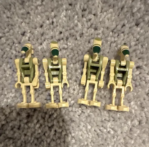 LEGO Star Wars Battle Droid Minifigure Lot of 4 Plastic Figures