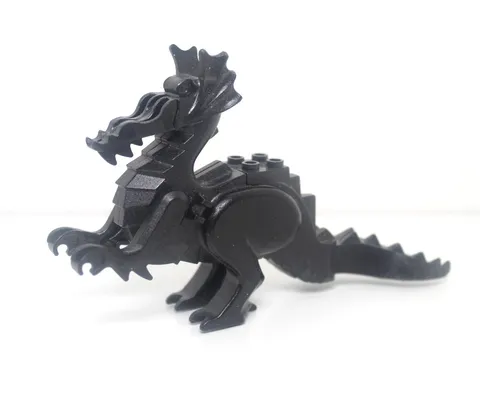 Lego Classic Castle Fright Knights Black Dragon - Missing Top Head