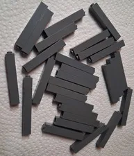 A Lego Lot 29 Dark Bluish Gray 1 x 1 x 5 Brick 2 Type 2453b 2453a