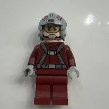 LEGO Star Wars sw0619 T-16 Skyhopper Pilot Minifigure 75081 maroon red rebel 1X