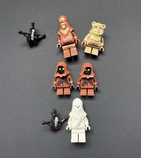 LEGO Star Wars Minifigure Lot - Chewbacca, Wicket & Logray (3 Pieces)