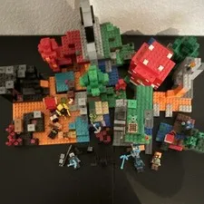 LEGO Minecraft lot, sets missing pieces and assorted figures