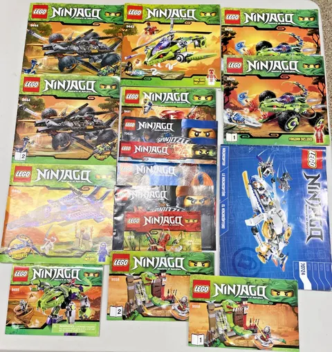 Lego Ninjago Instruction Manuals For 9443, 9444, 9442 9445, 9455, 9441 + Others