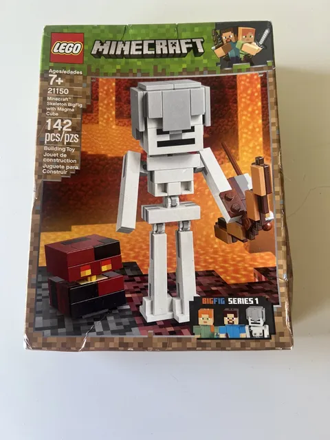 LEGO Minecraft: Minecraft Skeleton BigFig with Magma Cube (21150) New