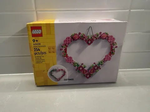 LEGO 40638 Heart Ornament 254pcs Flowers Pink Red Sealed Box New Customizable