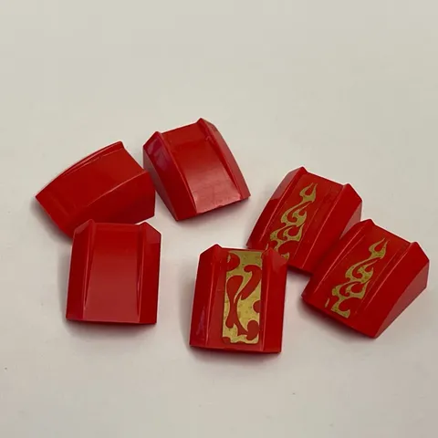 Lego 30602 Red Replacement Parts Pieces Lot of 6