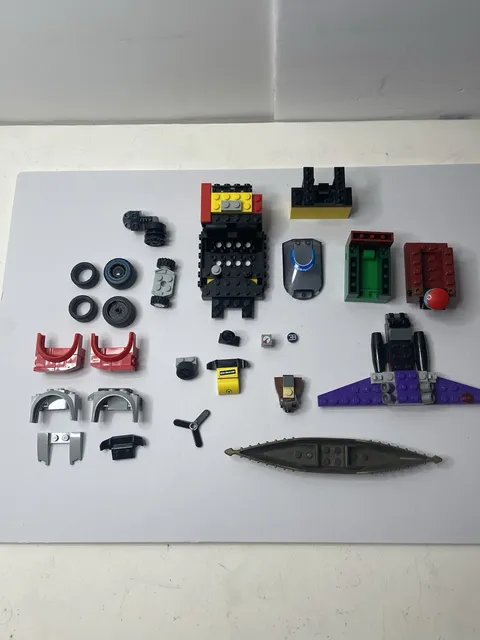 LEGO Vehicle Parts & Accessories Lot Wheels Cockpits Body Panels Mixed OEM