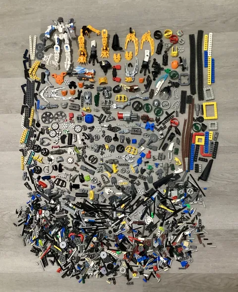 Lego Bionicle & Technic 3 Pounds Bulk Mixed Lot of Parts & Pieces