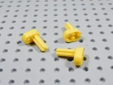 LEGO Lot of 3 Yellow Technic Crankshaft Axle BK