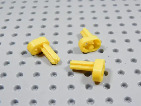 LEGO Lot of 3 Yellow Technic Crankshaft Axle BK
