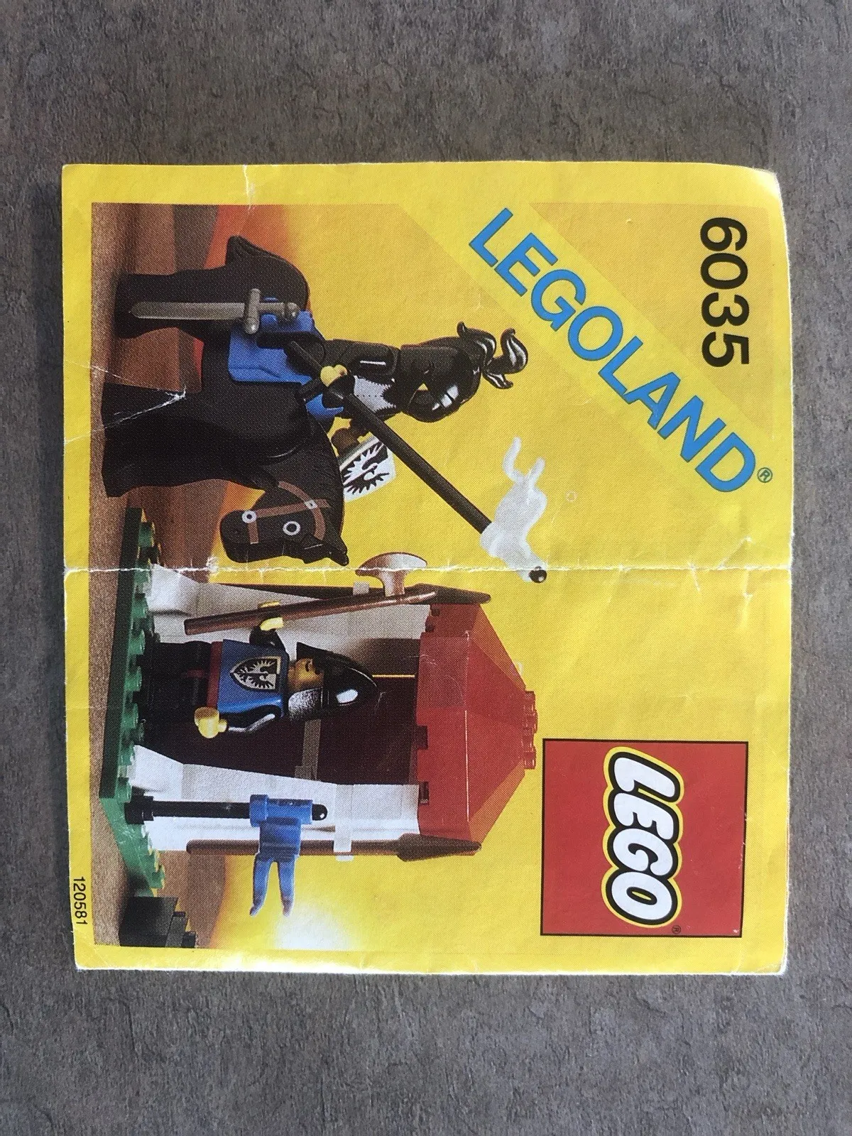LEGO Castle System 6035 Castle Guard Instructions Only