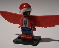 Captain America 1st Chritmas Minifigure,Santa With Stand Custom Holiday Serie 