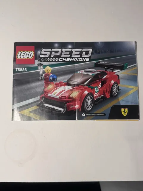 LEGO Speed Champions 75886 - FERRARI 488 GT3 SCUDERIA CORSA -INSTRUCTIONS ONLY